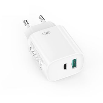 Adaptér XO CE29 PD 20W 1x USB-C 1x USB-A - biely
