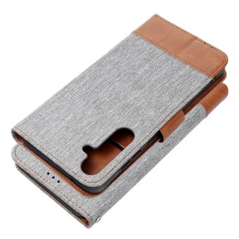 Obal JEANS Book Xiaomi Redmi 14C/POCO C75 gray