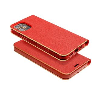 Obal LUNA Book Gold Xiaomi Redmi 14C/POCO C75 red