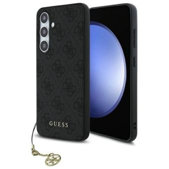 Obal Guess 4G Charm Samsung Galaxy S24 FE 5G S721 GUHCS24FEGF4GGR sivý