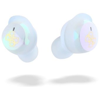 Guess 4G Logo Mini TWS Wireless Earphones GUTWSJ144ESH White