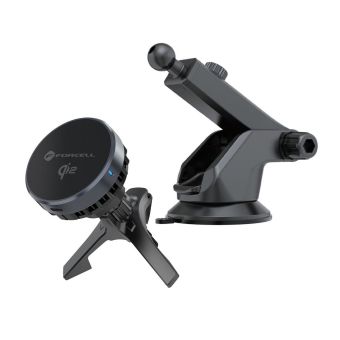 Držiak Forcell F-GRIP Cool Magsafe Protect chladiaca technológia and Qi2 15W bezdrôtové nabíjanie - čierny