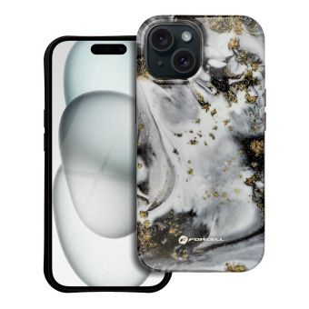 FORCELL F-PROTECT Mirage, Military Drop-Tested case compatible with MagSafe for IPHONE 15 silver fog