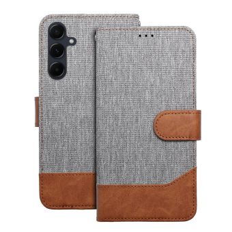 Obal JEANS Book Samsung Galaxy A26 5G A266 sivý