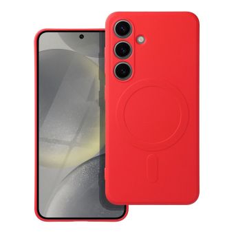 Obal SILICONE MAG COVER MagSafe Samsung Galaxy A56 5G A566 červený