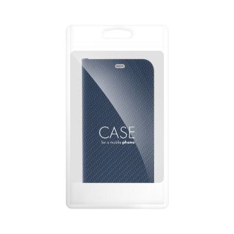 Obal LUNA Book Carbon Xiaomi Redmi Note 14 Pro 5G/14 Pro+ 5G/POCO X7 5G blue