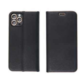 Obal LUNA Book Gold Xiaomi Redmi Note 14 5G black