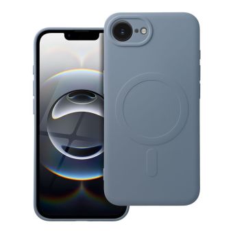 Obal SILICONE MAG COVER MagSafe Apple iPhone 16e svetlo-modrý