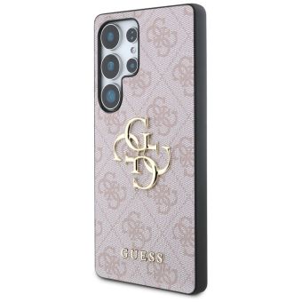 Obal Guess PU 4G Metal Logo Samsung Galaxy S25 Ultra 5G S938 GUHCS25L4GMGPI ružový
