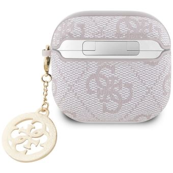 Obal Guess 4G Script PC/PU Charm Apple AirPods 4 GUA4P4E4CDP ružový