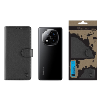 Obal Tactical Field Notes Book Xiaomi Redmi Note 14 Pro+ 5G čierny