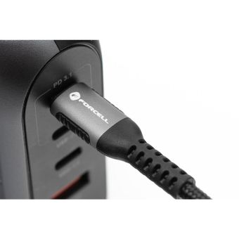 FORCELL F-ENERGY C257 Cafule, USB-A/Lightning, 2,4A 12W, 2m, čierny
