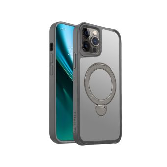 Etteri Matt Magsafe Ring TPU/TPC iPhone 12/12 Pro - sivé (šedé)