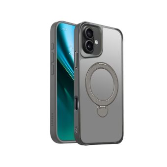 Etteri Matt Magsafe Ring TPU/TPC  iPhone 16 Plus - sivé (šedé)