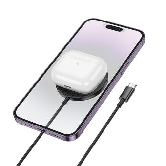 HOCO CW6 bezdrôtová nabíjačka MagSafe 15W - čierna