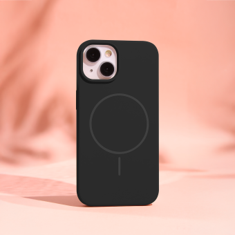 Obal Silicone Thin Mag Apple iPhone 16 čierny