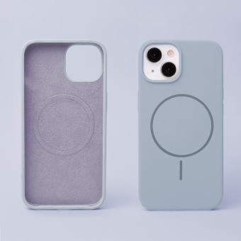 Obal Silicone Thin Mag Apple iPhone 13 modrý