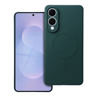 Obal SILICONE MAG COVER MagSafe Samsung Galaxy S25 Edge 5G S937 zelený