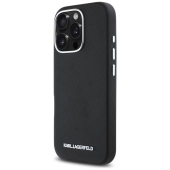 Karl Lagerfeld Hardcase MagSafe FW Saffiano Metal Logo Case for iPhone 16 Pro Max 6,9 Black