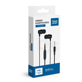 Blue Star PA-E67 Jack 3,5 mm Mic. 1,2 m čierne