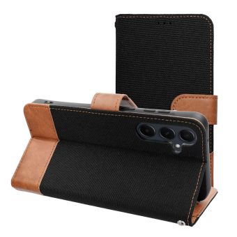 Obal Jeans Book Samsung Galaxy S25 Edge 5G S937 čierny