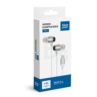 Blue Star M09C USB-C Mic. 1,2 m biele