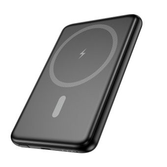 HOCO J140A powerbank 5000 mAh ultra-thin MagSafe PD QC 2A 20W - čierny