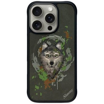 NIMMY case WOLF compatible with MagSafe for IPHONE 16 Pro Max dark gray