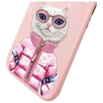 NIMMY case COOL&CUTE 2.0 Cat for IPHONE 15 pink