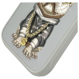 NIMMY case GLASSES COOL DOG for IPHONE 15 Pro Max gray