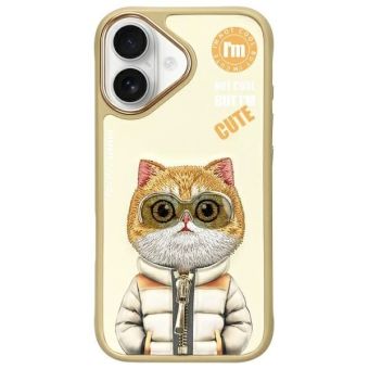 NIMMY case COOL&CUTE 2.0 Cat for IPHONE 16 khaki