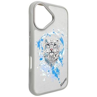 NIMMY case PANTHER compatible with MagSafe for IPHONE 16 light gray