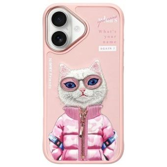NIMMY case COOL&CUTE 2.0 Cat for IPHONE 16 pink