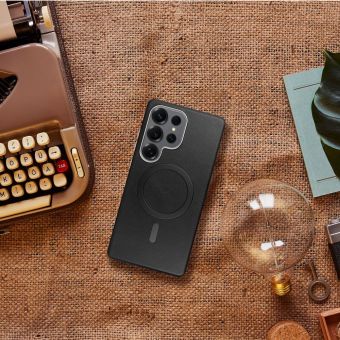 Obal GENTLEMAN MAG COVER Case MagSafe Samsung Galaxy S25 Utra 5G S938 čierny