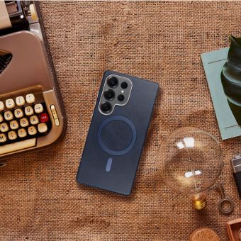 Obal GENTLEMAN MAG COVER Case MagSafe Samsung Galaxy S25+ 5G S936 modrý