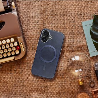 Obal GENTLEMAN MAG COVER Case MagSafe Apple iPhone 15 Pro modrý