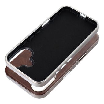 Obal GENTLEMAN MAG COVER Case MagSafe Apple iPhone 16e hnedý