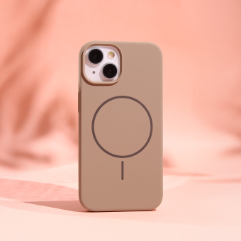 Obal Silicone Thin Mag Apple iPhone 17 Pro hnedý