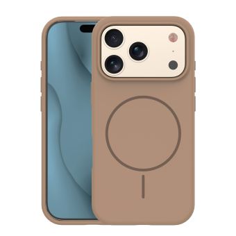 Obal Silicone Thin Mag Apple iPhone 17 Pro hnedý