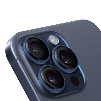 Ochranné sklo na fotoaparát OBAL:ME Lens Protector Apple iPhone 15 Pro/15 Pro Max Blue Titanium