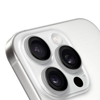 Ochranné sklo na fotoaparát OBAL:ME Lens Protector Apple iPhone 16 Pro/16 Pro Max White Titanium