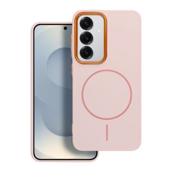 FRAME MAG COVER Case compatible with MagSafe for SAMSUNG A26 powder pink