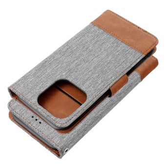 Obal Jeans Book Apple iPhone 17 sivý