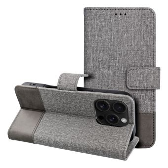 Gomma Book iPhone 17 Pro Max - sivé (s prackou)