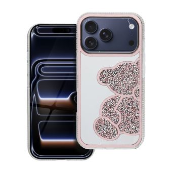 Obal TEDDY BEAR Apple iPhone 17 Pro ružový