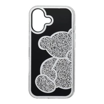 Obal TEDDY BEAR Apple iPhone 17 strieborný