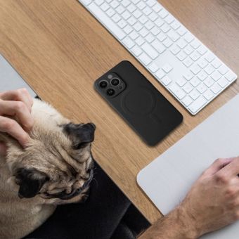 Silicone Magsafe TPU iPhone 17 Pro - čierne