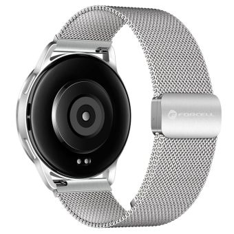 Remienok FORCELL F-DESIGN FS11 magnetický nehrdzavejúca oceľ Samsung Watch 22mm strieborný
