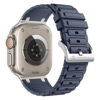 Remienok FORCELL F-DESIGN FA06 silikón Apple Watch 42/44/45/49mm modrý