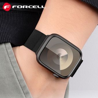 Remienok FORCELL F-DESIGN FA14 magnetický nehrdzavejúca oceľ Apple Watch 38/40/41mm ružový